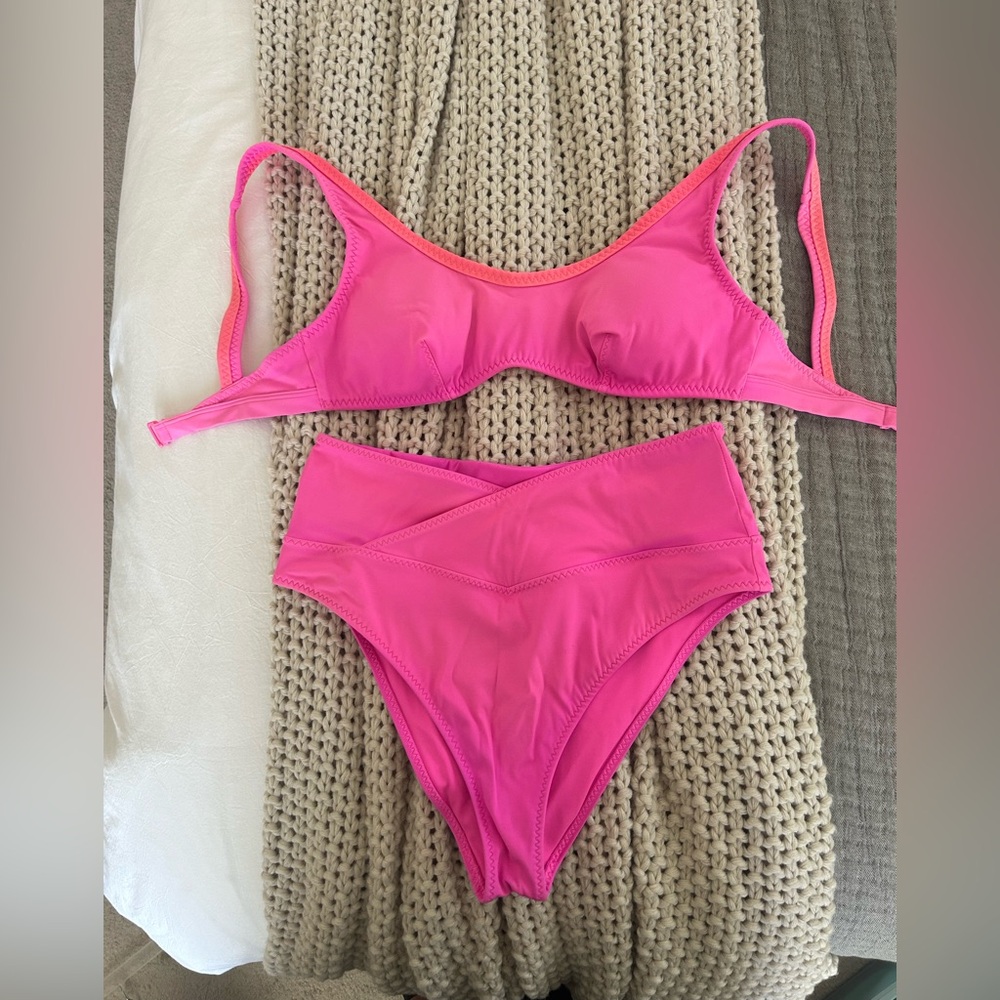 Fabletics Hot Pink Women's Bikini Set